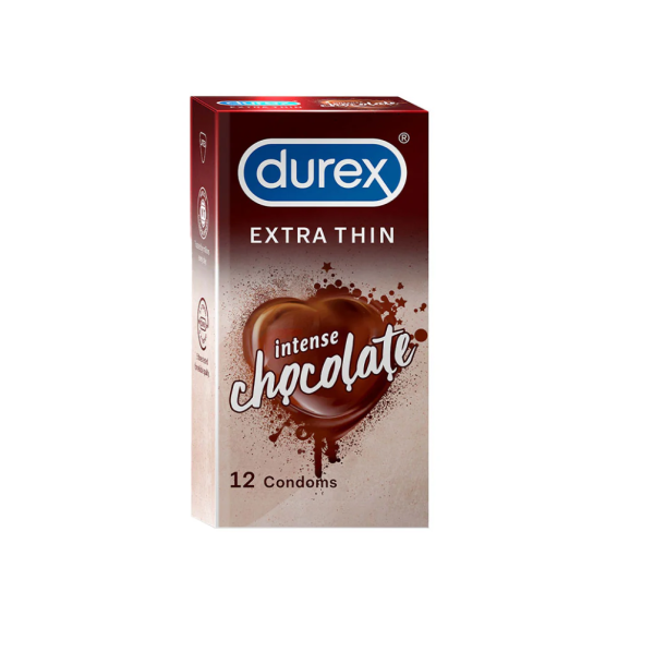 Durex Extra Thin Intense Chocolate Condom -12 pcs