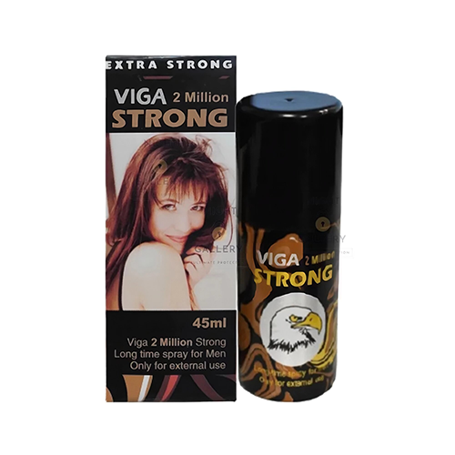 VIGA 2 Million Extra Strong Deodorant Spray, 45 ML bottle, designed for long-lasting freshness and odor protection.