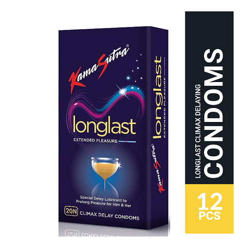 KamaSutra LongLast Extended Pleasure Condom -12 Pcs