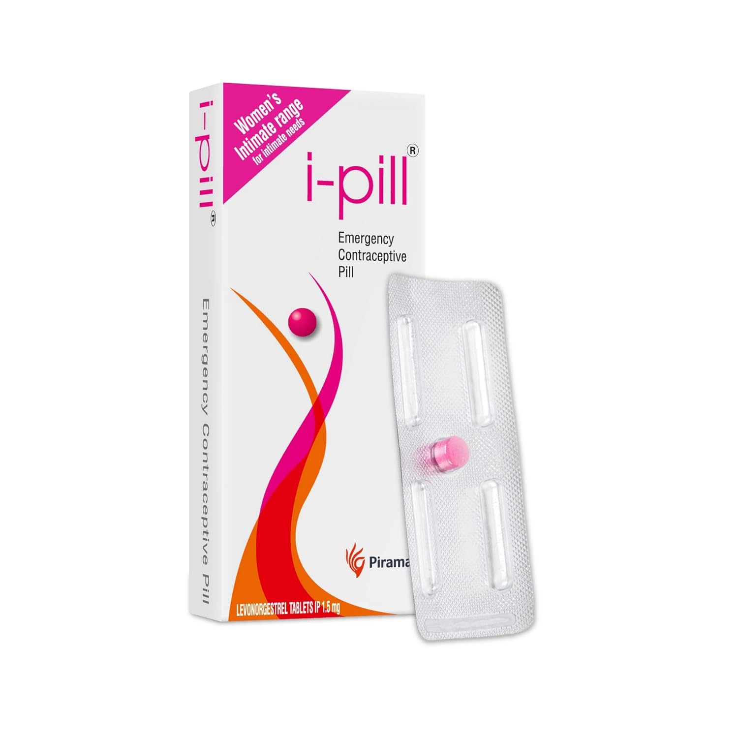 315 i-pill emergency contraceptive, 30 tablets in a blister pack, intended for post-coital use.