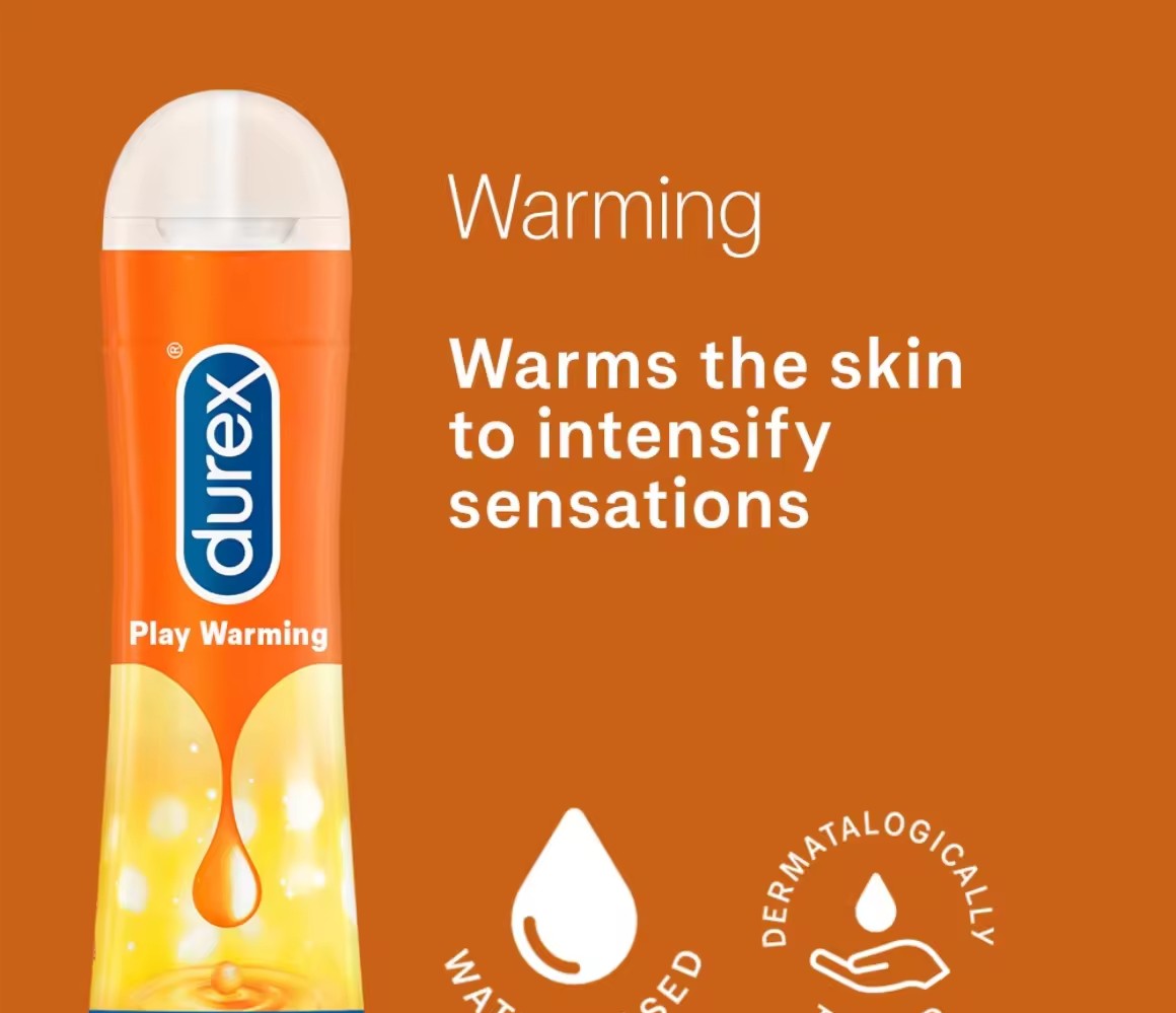319 (1) Durex Play Warming lubricant 50 ml bottle, designed for enhancing intimacy with a warming sensation.