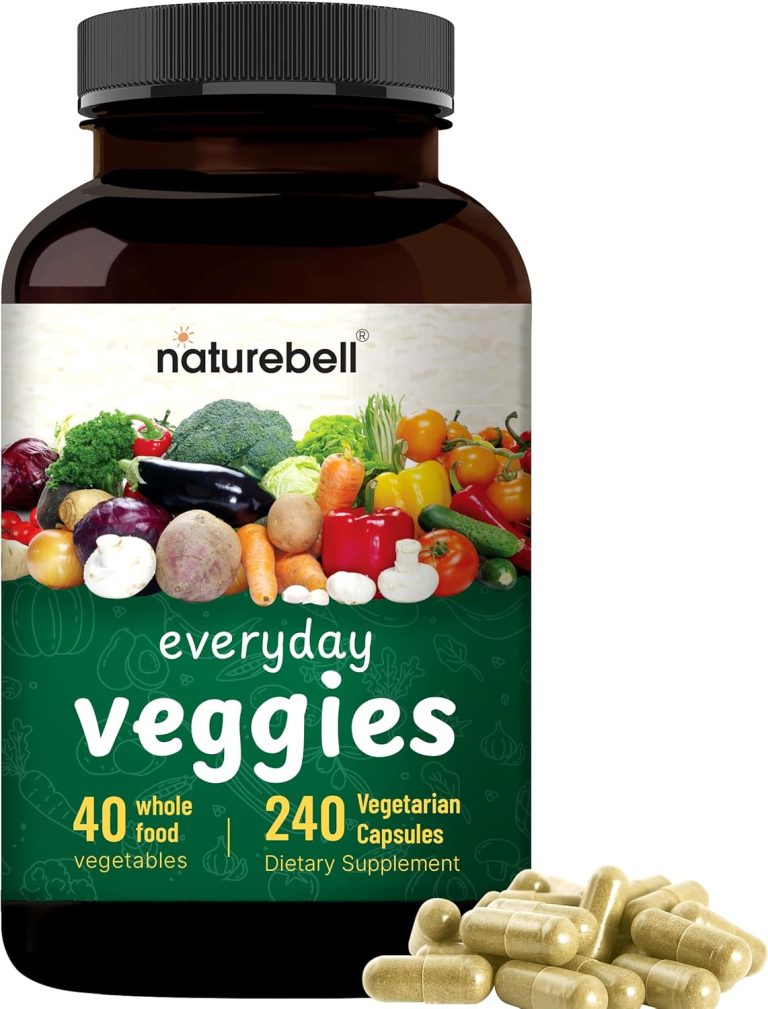 NatureBell Everyday Veggies 240 capsules, featuring a blend of essential vegetables for daily nutritional support.