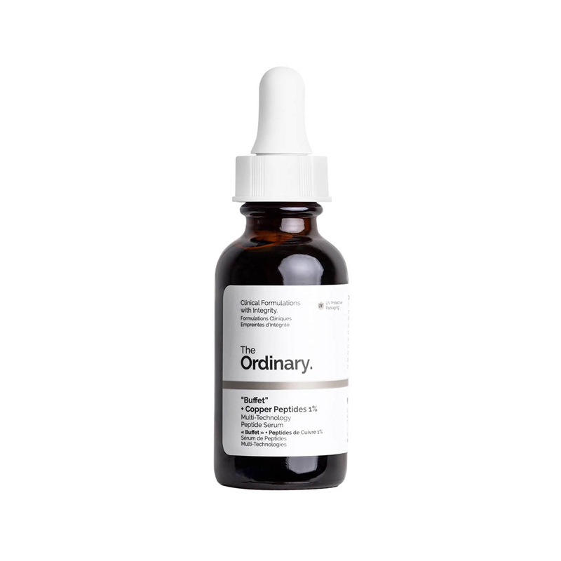 269 The Ordinary Multi-Peptide + Copper Peptides 1% Serum in a 30ml bottle, designed for skin rejuvenation and hydration.