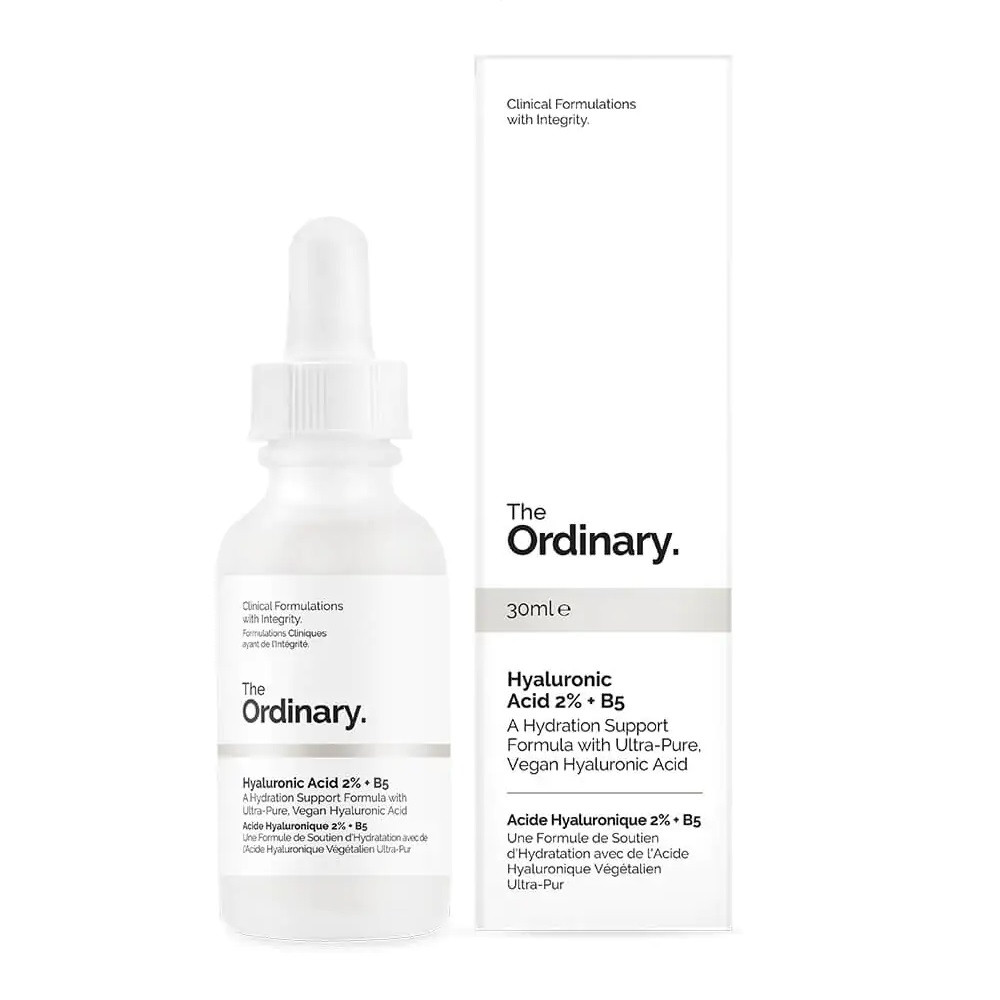 277 The Ordinary Hyaluronic Acid 2% + B5 serum in a 30ml bottle, designed for hydration and skin moisture retention.