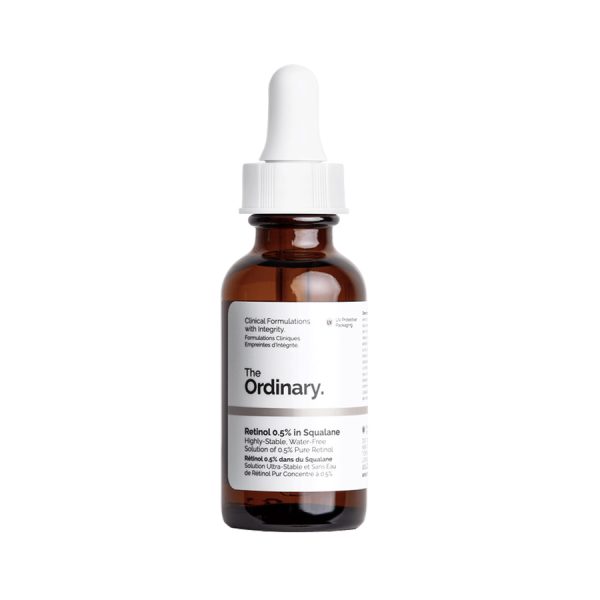 The Ordinary Niacinamide Serum bottle, 30ml, displayed against a neutral background, highlighting its sleek design.