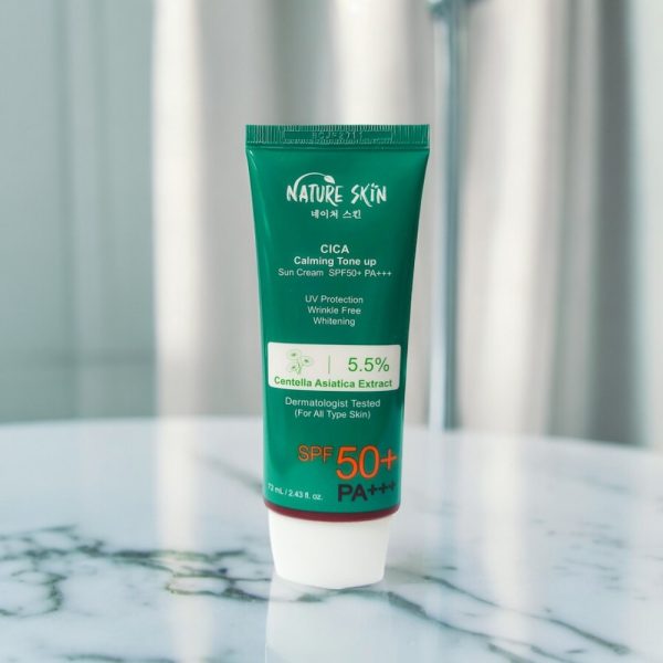 Nature Skin Cica Calming Tone Up Sun Cream SPF50+ PA+++ - 72 ml