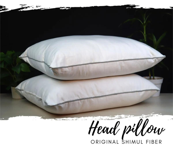 Premium Quality Fiber Head Pillow White 18″x28″