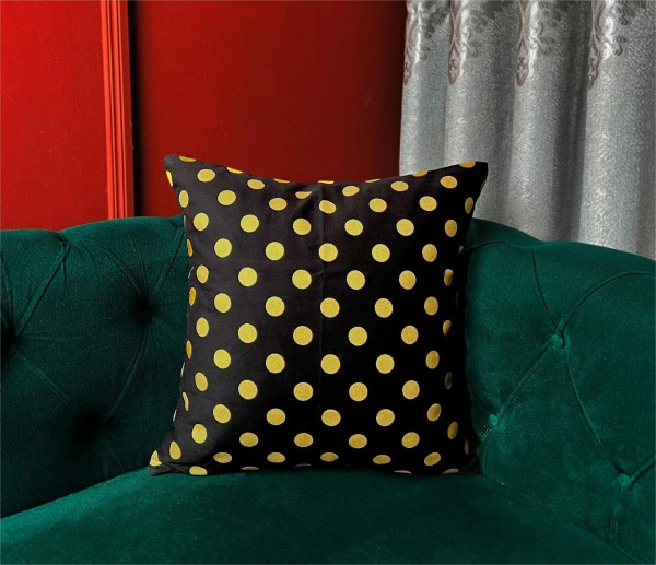 Premium Cotton Cushion Cover Gold Sparkle