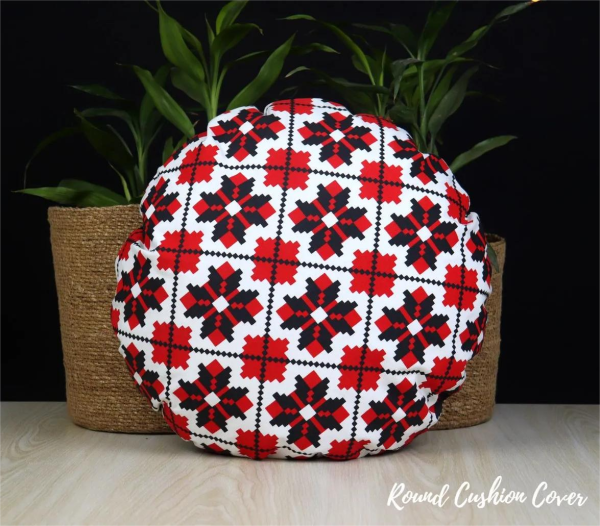 Exclusive Round Cushion Cover Multicolor