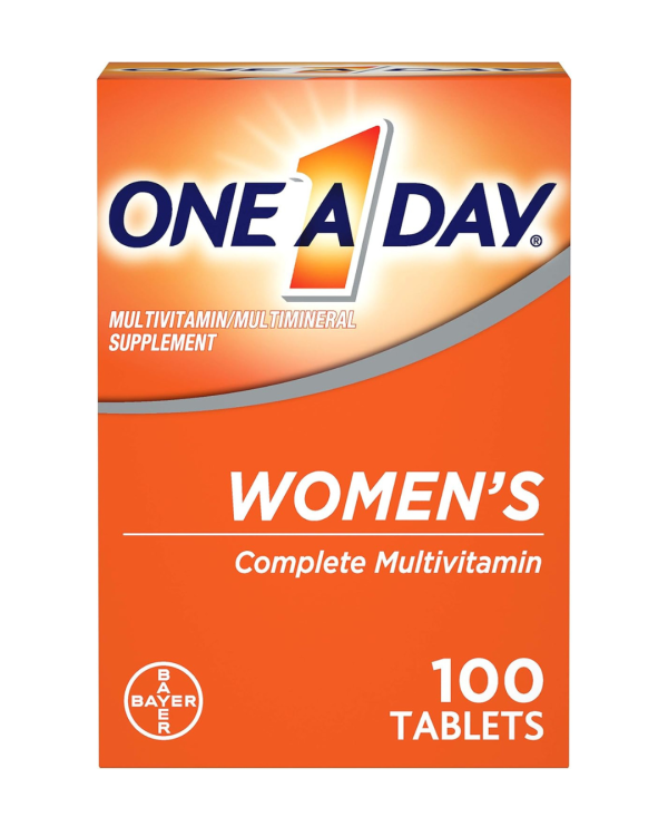 One A Day women's complete multivitamin tablets in a bottle, designed to support women's health and wellness.