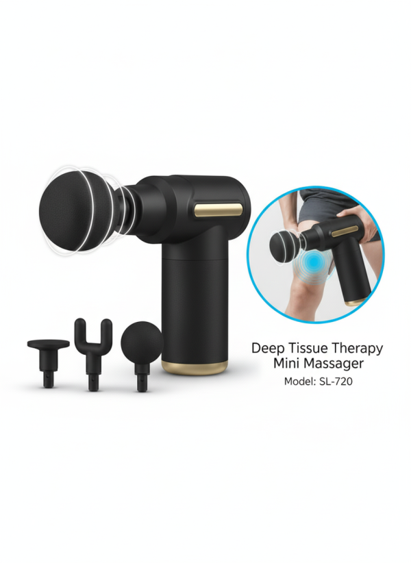 Sealy Deep Tissue Therapy Mini Massager, a compact tool designed for targeted muscle relief and relaxation.