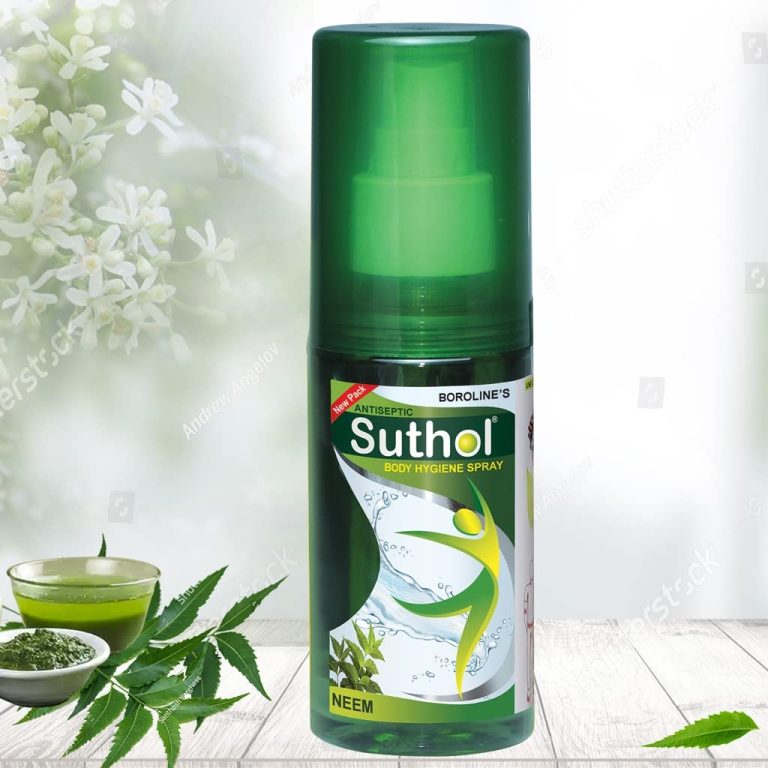 Suthol Body Wash with green tea and aloe vera, 100ml, by Boroline, designed for effective body hygiene.
