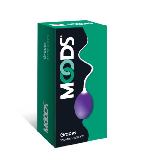 Moods Grapes Flavored Condom 12 pcs Pack