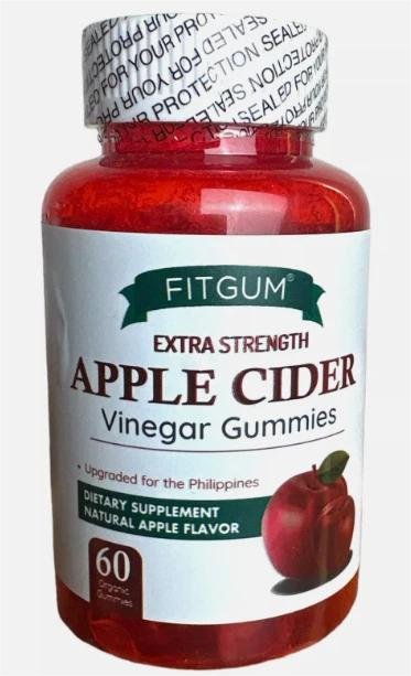 FITGUM Extra Strength Apple Cider Vinegar Apple Flavor - 60 Gummies