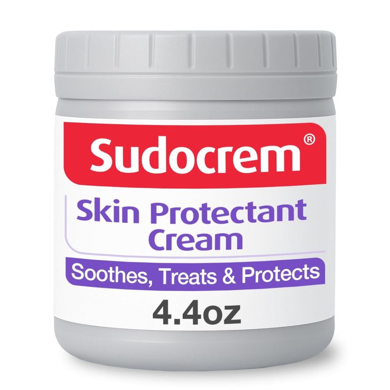 Sudocrem antiseptic healing cream for diaper rash, 125g container, designed for soothing and protecting sensitive skin.