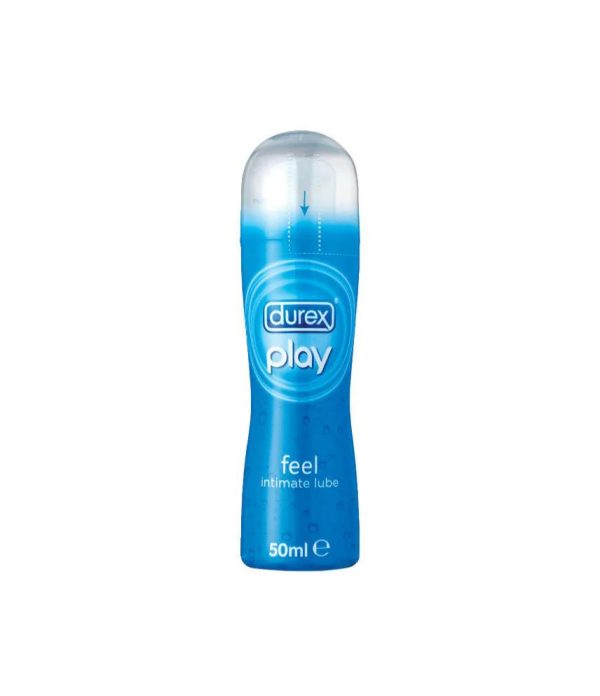 Durex Play Feel deodorant spray, designed for intimate use, in a sleek 50ml bottle.