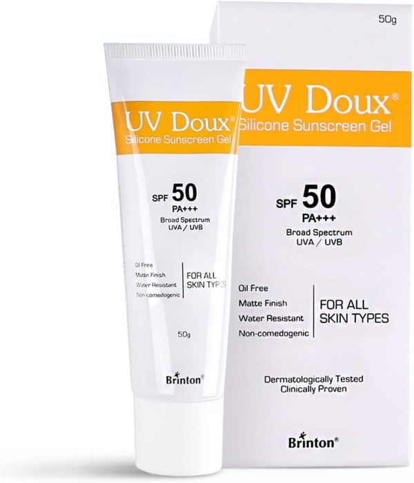 Brinton Healthcare Uvdoux Face & Body Sunscreen Gel Spf 50 Pa+++ 50 gm
