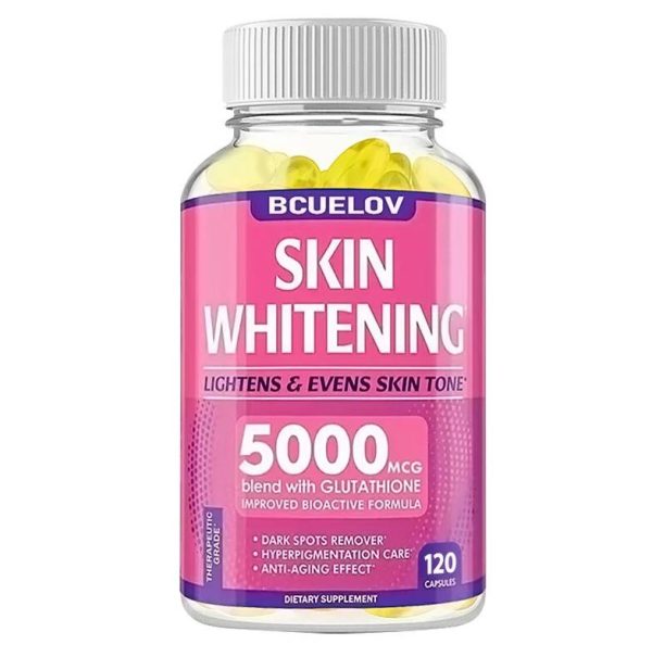 Bcuelov Skin Whitening 5000mgc with Glutathione 120 Capsules