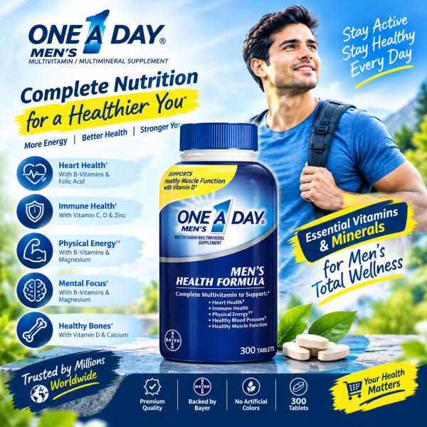 One A Day Men’s Health Formula Multivitamin – 300 Tablets