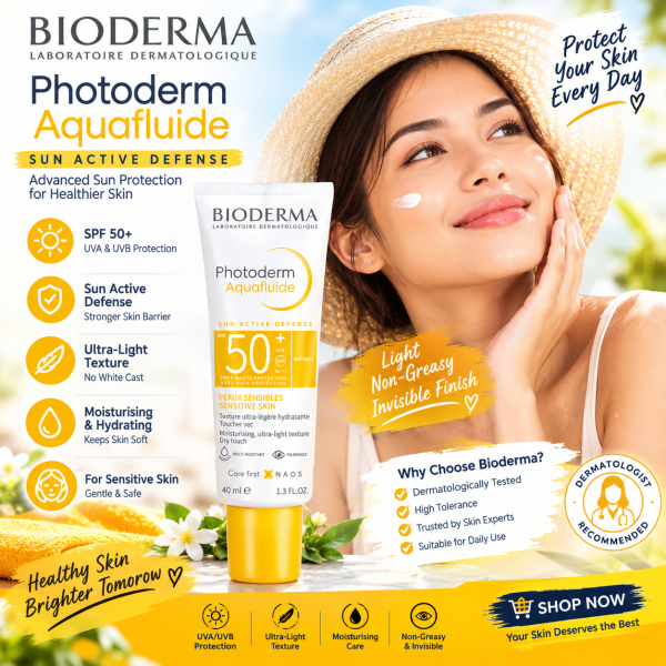 Bioderma Photoderm Aquafluide Sun Active Defense SPF 50+ – 40ml